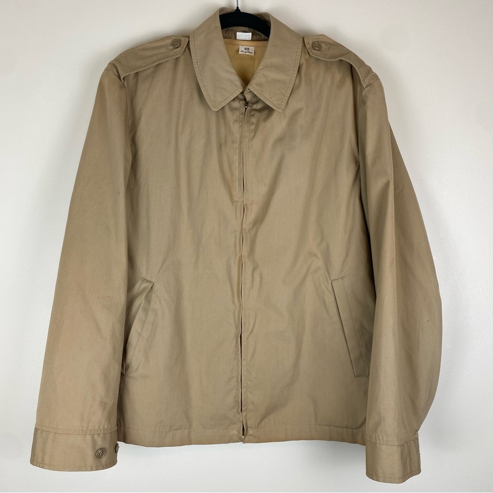 Vintage 60s US Navy Creighton Windbreaker Jacket + Removable Liner 42R